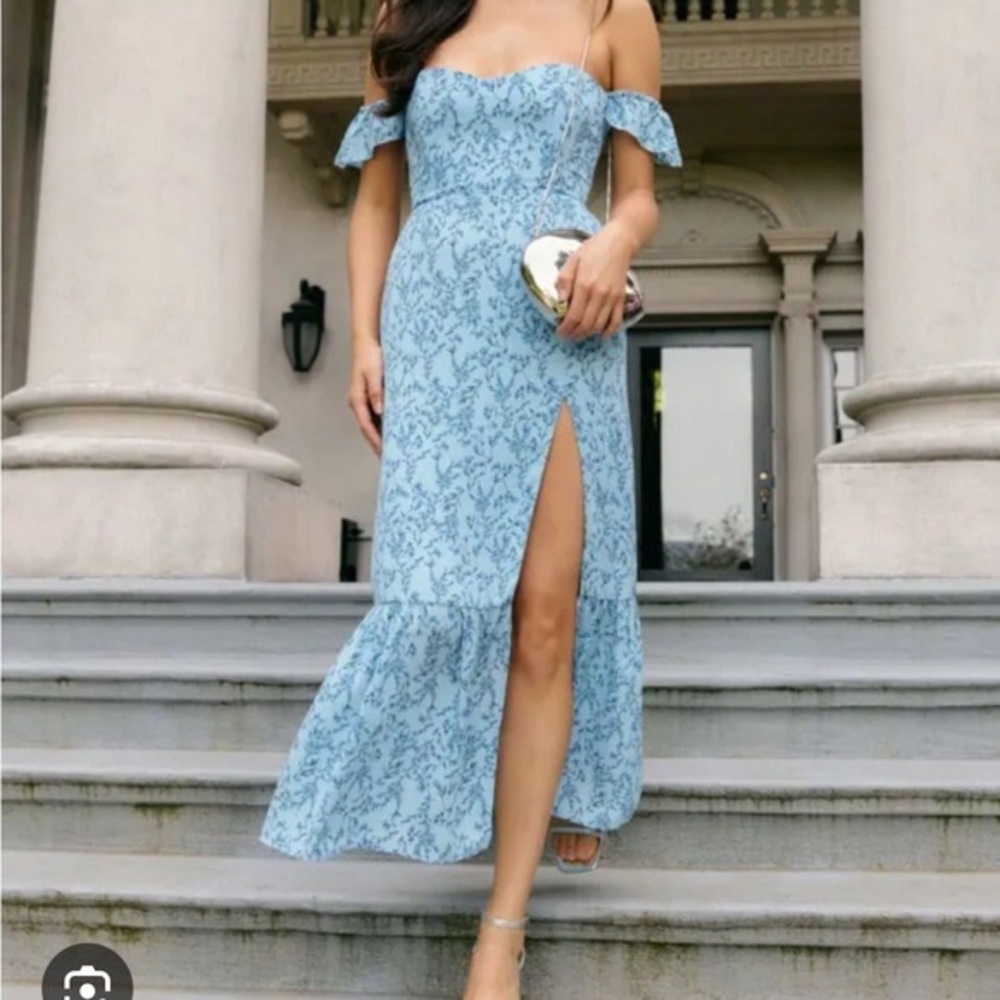 Bentley in Bluebell Strapless dress